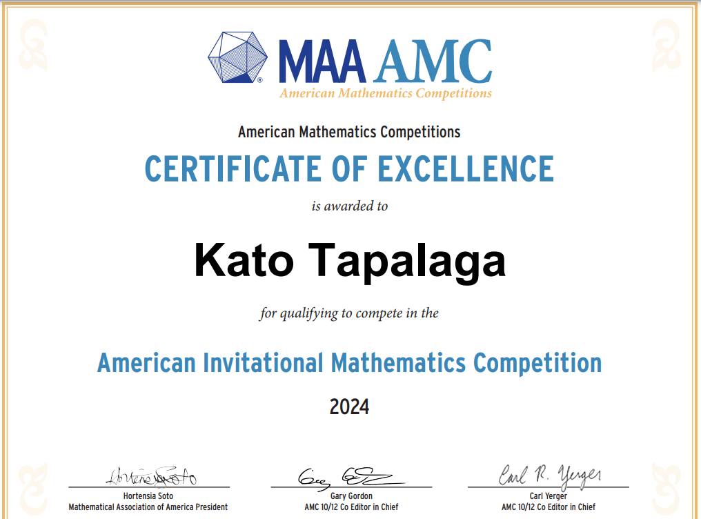 Vadym Shvydun with a math competition award